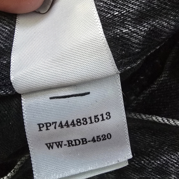 Everlane The 90's Cheeky Jeans Denim Faded Black Straight Leg High Rise Sz 27 - Picture 7 of 16